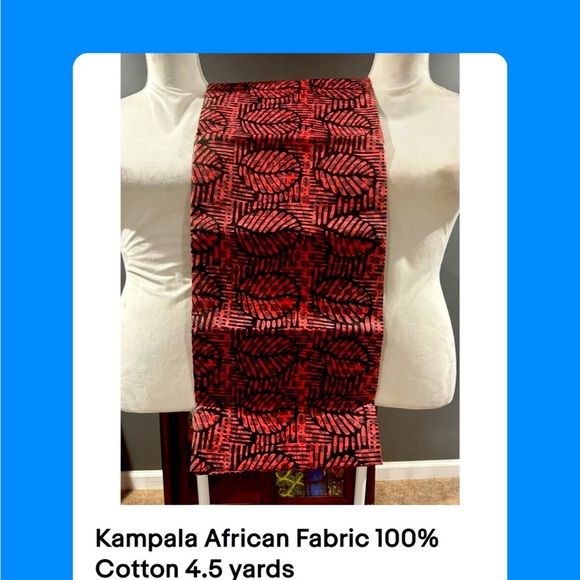 Kampala African Fabric 100% Cotton 4.5 yards - Picture 1 of 3